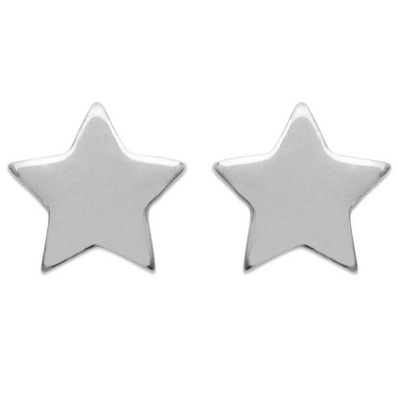 Boucles d'oreilles petite étoile Argent 925 Rhodié
