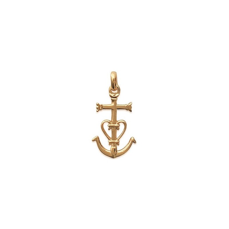 Collier Croix de Camargue Plaqué OR 750 3 microns
