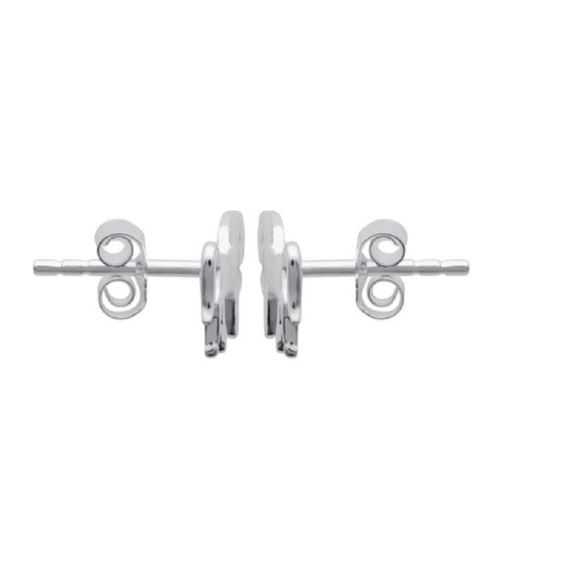 Boucles d'oreilles cheval Argent 925 Rhodié