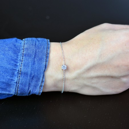 Bracelet oxyde de zirconium Argent 925 Rhodié