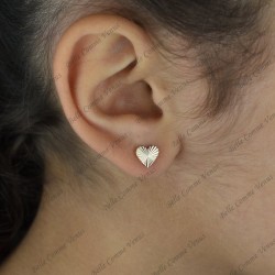 Boucles d'oreilles Coeur Plaqué OR 750 3 microns