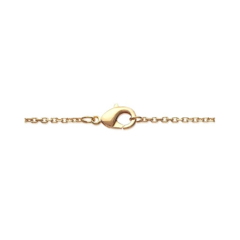 Collier main de Fatma oxyde de zirconium Plaqué OR 750 3 microns
