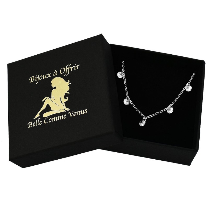 Bracelet pampilles d'oxydes de zirconium Argent 925 Rhodié