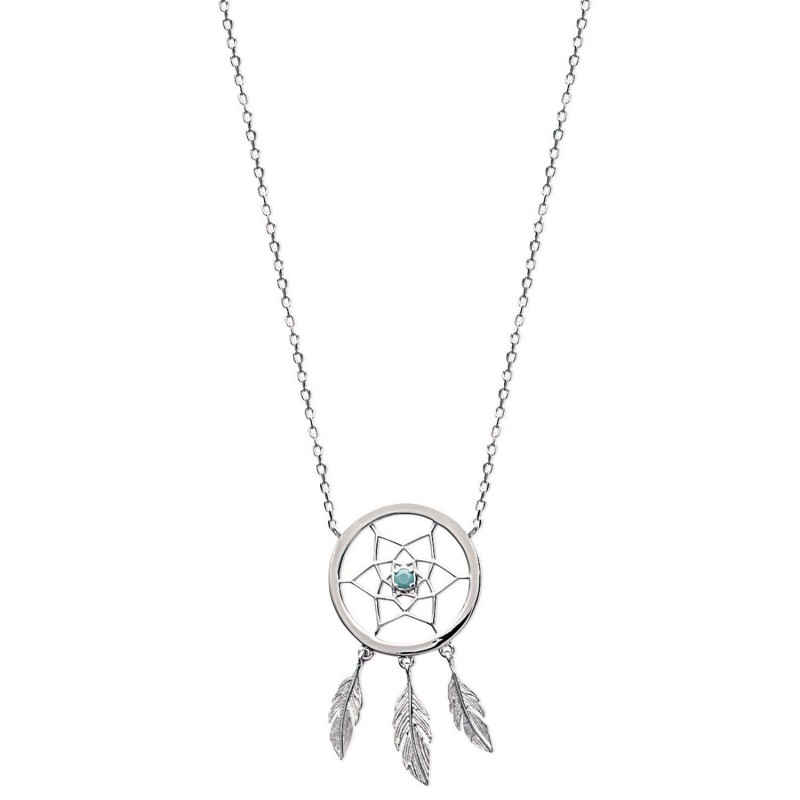 Collier attrape-rêves pour femme argent 925 Rhodié Collier attrape-rêves pour femme argent 925 Rhodié