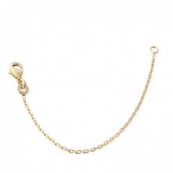 Extension de chaîne rallonge pour collier bracelet chaine de cheville Plaqué OR 750 3 microns