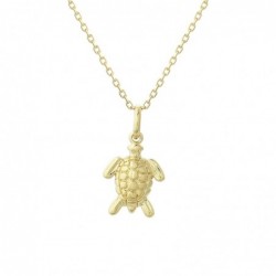 Collier tortue Plaqué OR 750 3 microns