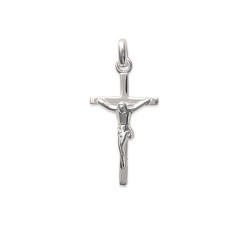 Collier Croix Jésus Christ Argent 925 Rhodié
