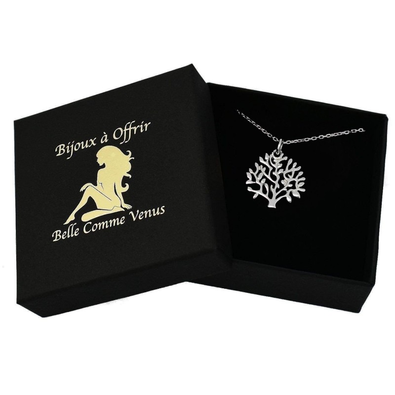 Collier arbre de vie Argent 925 Rhodié