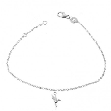 Bracelet oiseau colibri Argent 925 Rhodié