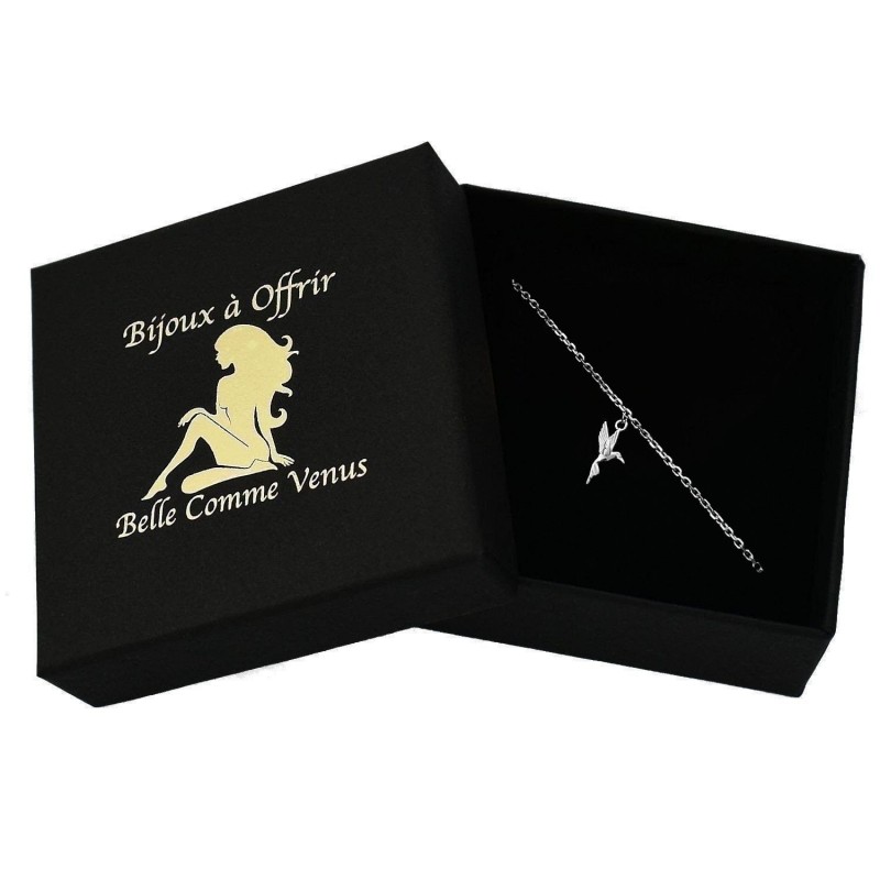 Bracelet oiseau colibri Argent 925 Rhodié