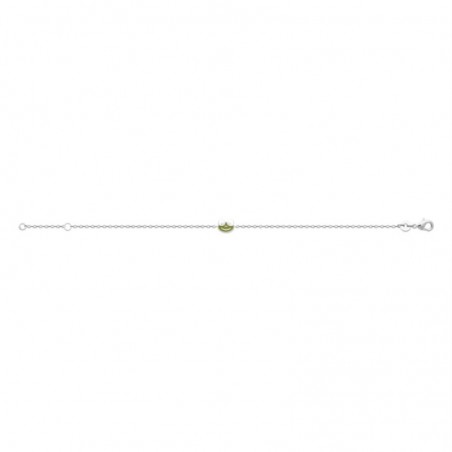 Bracelet grenouille émail coloré Argent 925 Rhodié