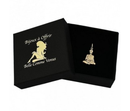 Pendentif Bouddha Symbole de paix et de bonheur Plaqué OR 750 3 microns