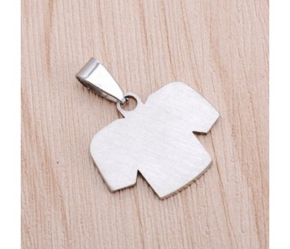 Collier maillot t-shirt prénom acier gravure personnalisée