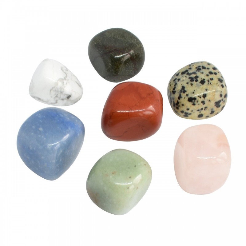 Lot de 7 pierres apaisement, amour et régénération Lot de 7 pierres apaisement, amour et régénération