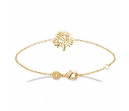 Bracelet arbre de vie Plaqué OR 750 3 microns Élégance et Protection