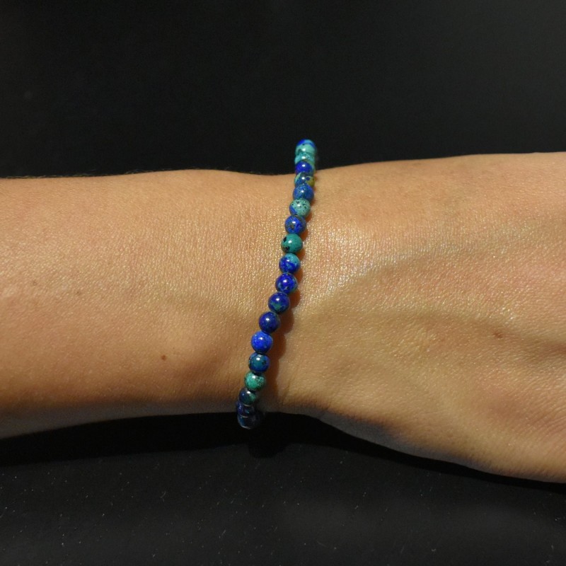 Bracelet en Azurite Malachite Harmonie et Équilibre Énergétique Bracelet en Azurite Malachite Harmonie et Équilibre Énergétique