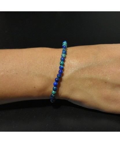 Bracelet en Azurite Malachite Harmonie et Équilibre Énergétique