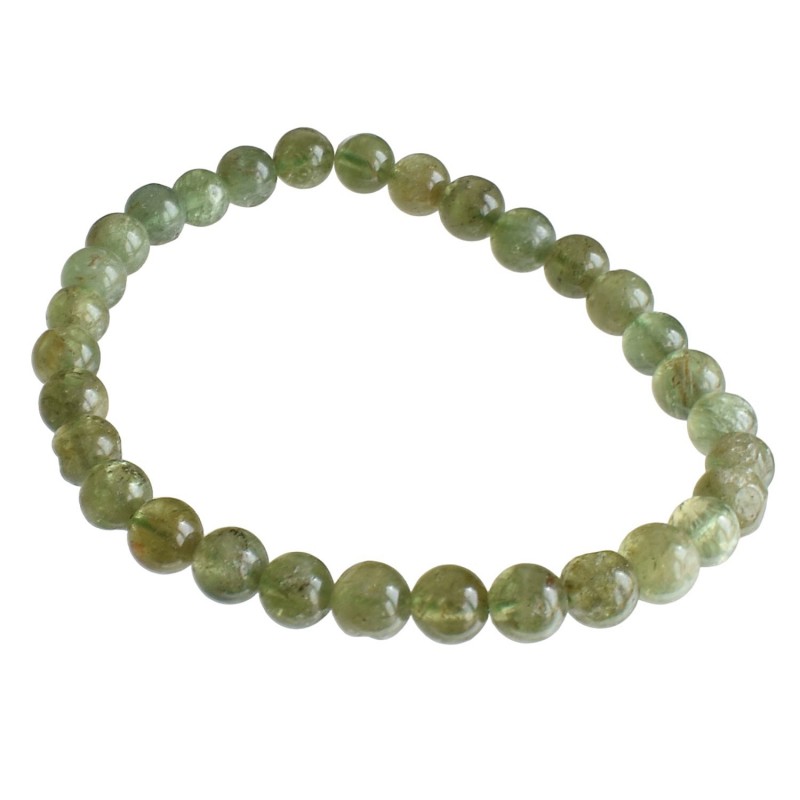 Bracelet en Apatite Verte Croissance et Clarté Intérieure Bracelet en Apatite Verte Croissance et Clarté Intérieure