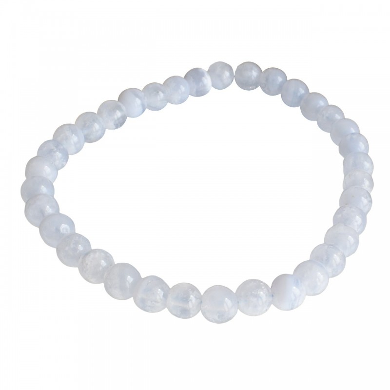 Bracelet en Calcédoine Bleue Calme et Communication Bracelet en Calcédoine Bleue Calme et Communication