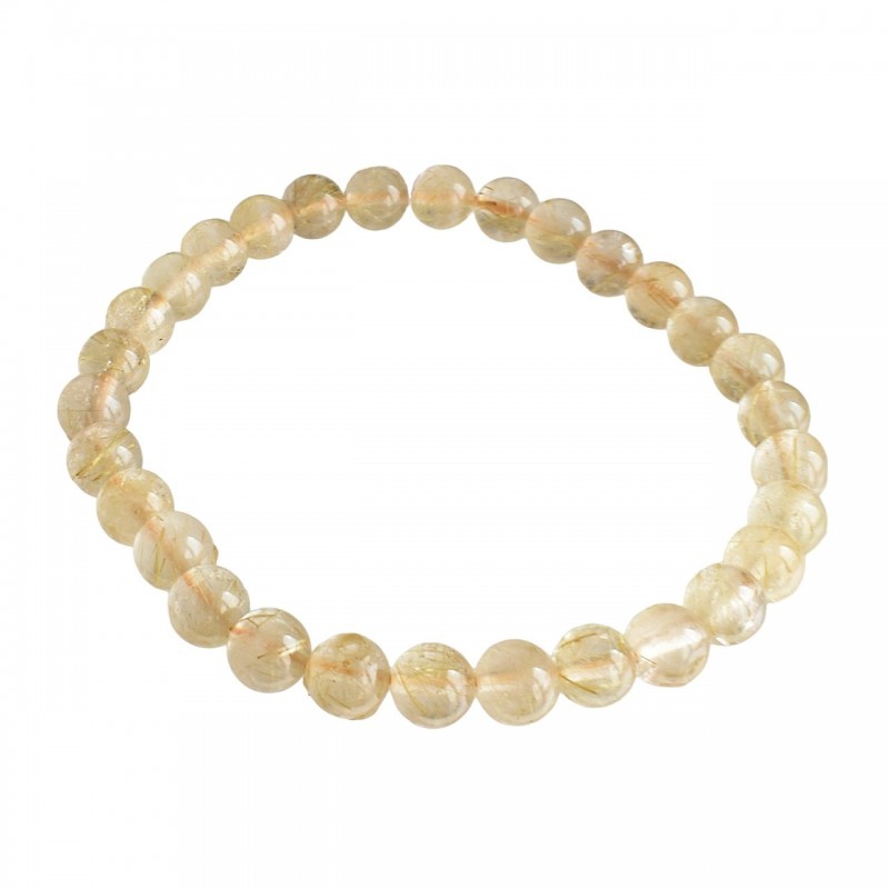 Bracelet en Cristal de Roche Inclusion Rutile Clarté et Énergie Dynamique Bracelet en Cristal de Roche Inclusion Rutile Clarté et Énergie Dynamique