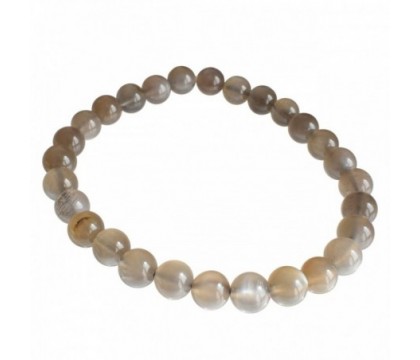 Bracelet en Pierre de Lune Noire Intuition et Protection