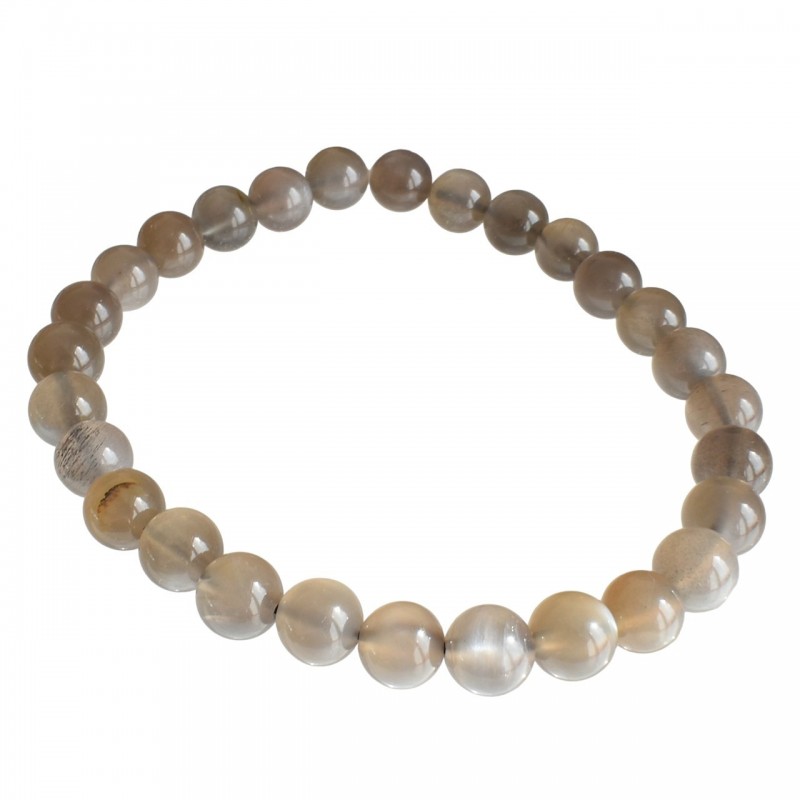 Bracelet en Pierre de Lune Noire Intuition et Protection Bracelet en Pierre de Lune Noire Intuition et Protection