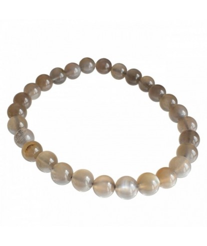 Bracelet en Pierre de Lune Noire Intuition et Protection