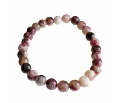 Bracelet en Tourmaline Rose sur Quartz Amour et Harmonie