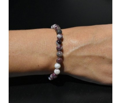 Bracelet en Tourmaline Rose sur Quartz Amour et Harmonie