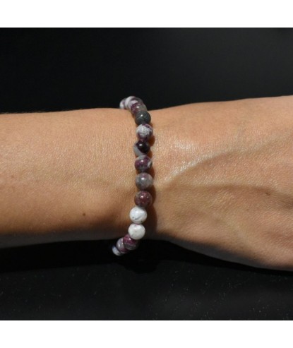 Bracelet en Tourmaline Rose sur Quartz Amour et Harmonie