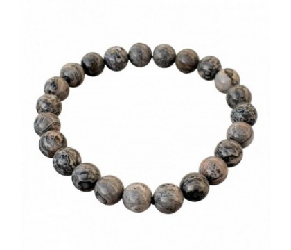 Bracelet en Agate Crazy Lace Grise Stabilité et Protection