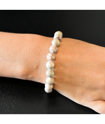 Bracelet en Agate Fossile Harmonie et Équilibre