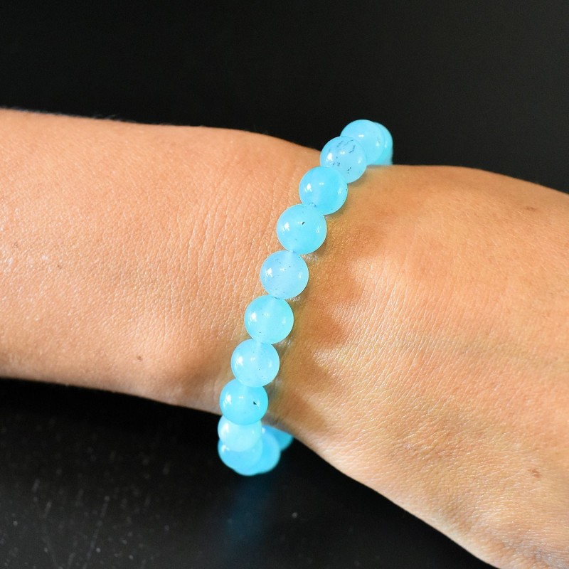 Bracelet en Amazonite Apaisement et Expression de Soi Bracelet en Amazonite Apaisement et Expression de Soi