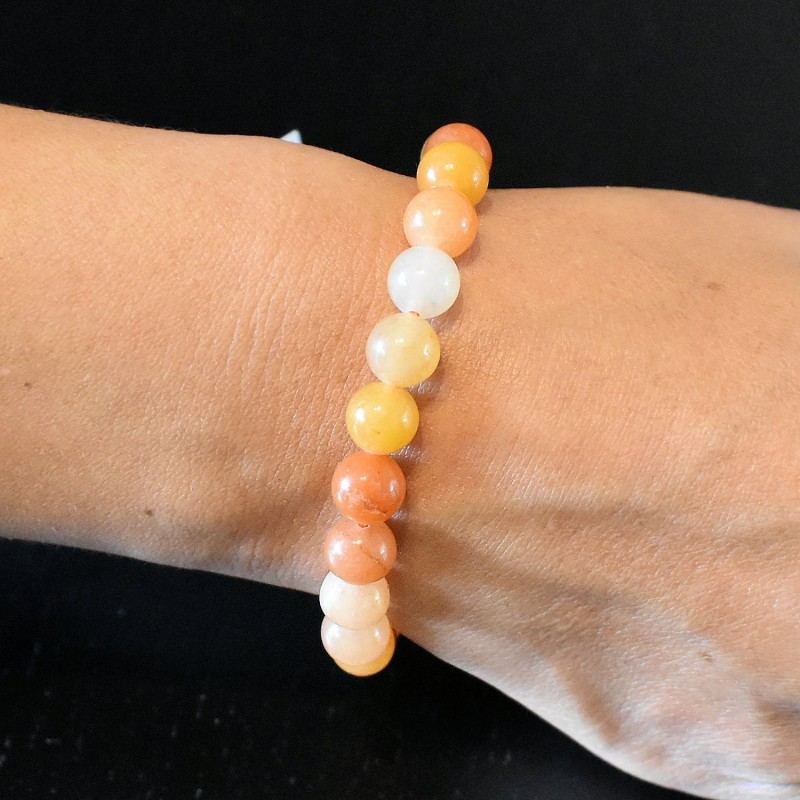 Bracelet en Aventurine Orange Énergie et Joie de Vivre Bracelet en Aventurine Orange Énergie et Joie de Vivre