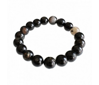 Bracelet en Tourmaline Noire avec Quartz Protection et Équilibre