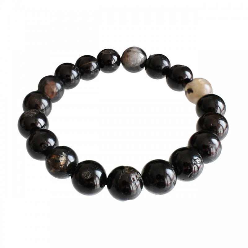 Bracelet en Tourmaline Noire avec Quartz Protection et Équilibre Bracelet en Tourmaline Noire avec Quartz Protection et Équilibre
