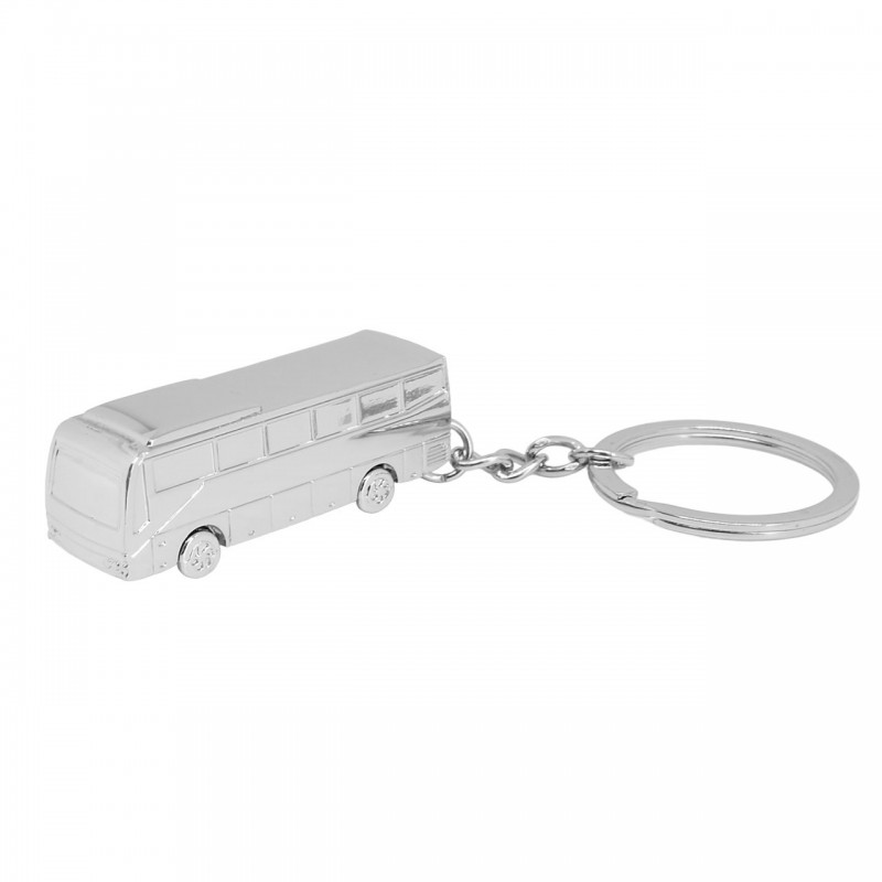 Porte-clés autobus car argenté