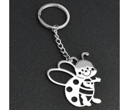 Porte-clés abeille acier inoxydable Porte-clés abeille acier inoxydable