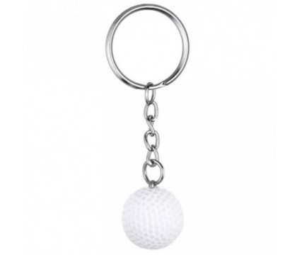Porte-clés balle de golf blanche