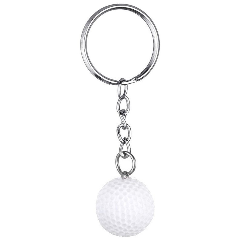 Porte-clés balle de golf blanche Porte-clés balle de golf blanche