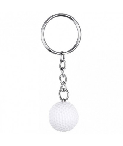 Porte-clés balle de golf blanche