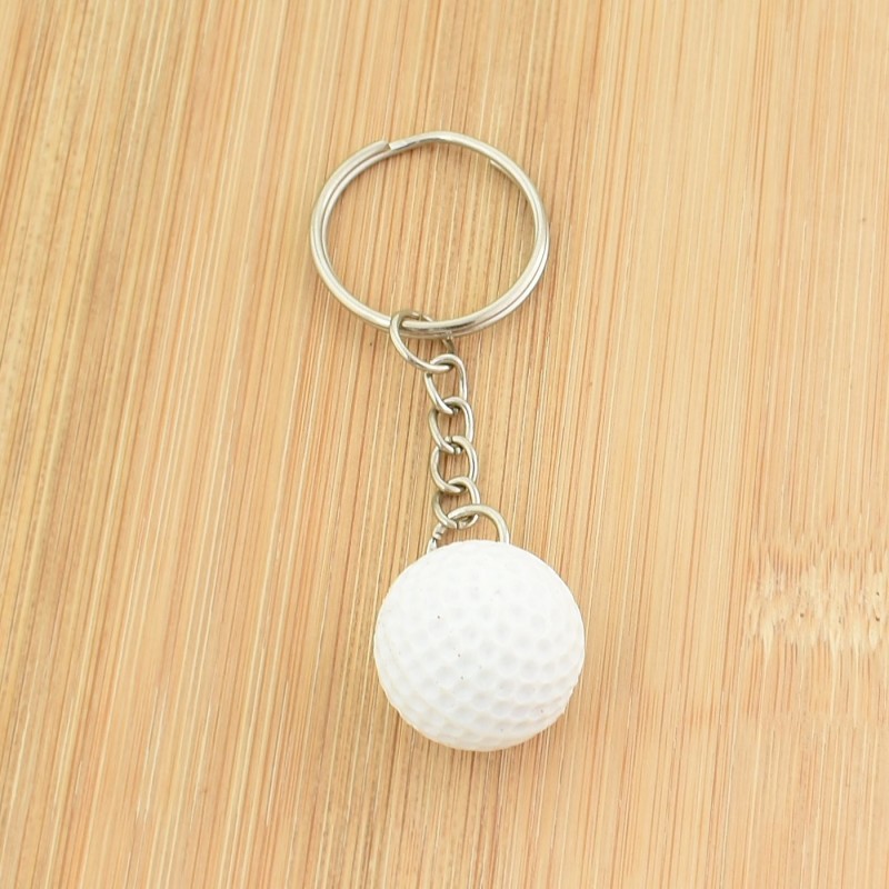 Porte-clés balle de golf blanche Porte-clés balle de golf blanche