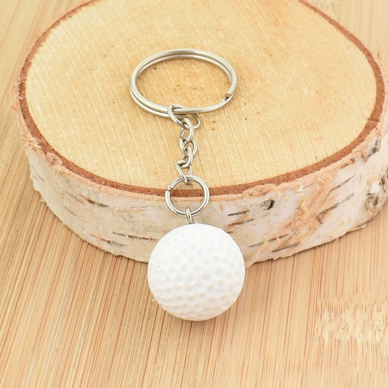 Porte-clés balle de golf blanche Porte-clés balle de golf blanche