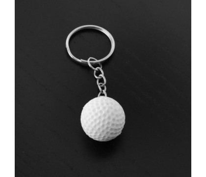 Porte-clés balle de golf blanche Porte-clés balle de golf blanche