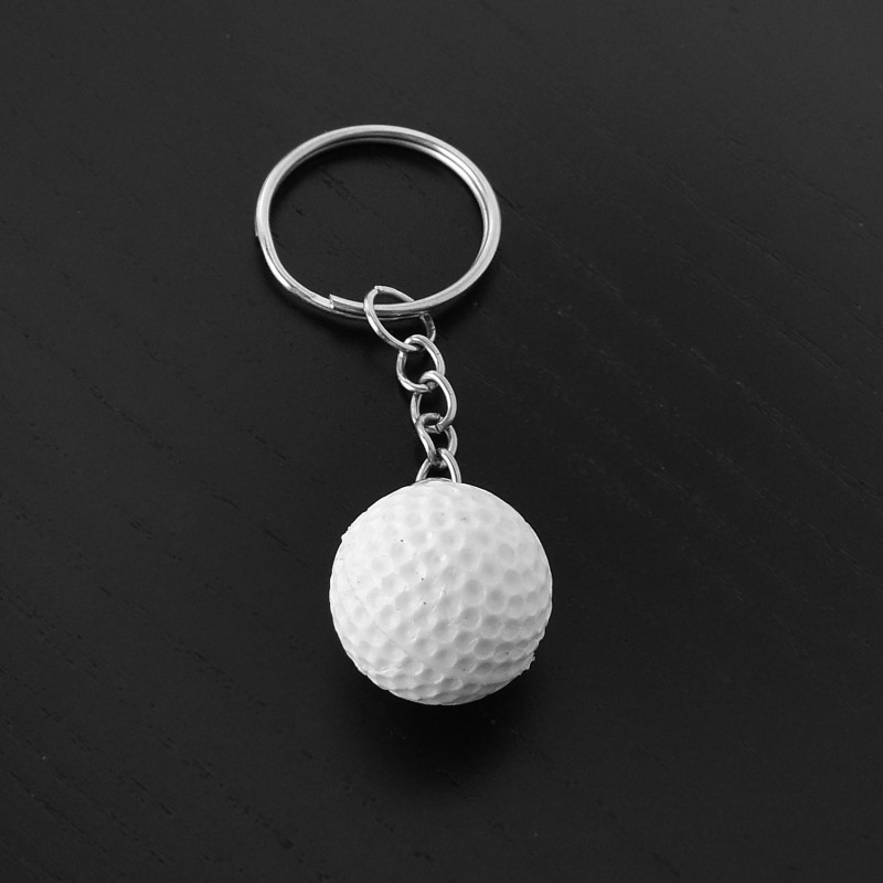 Porte-clés balle de golf blanche Porte-clés balle de golf blanche