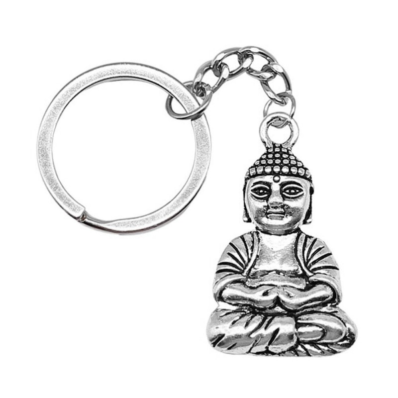 Porte-clés Bouddha argenté Porte-clés Bouddha argenté