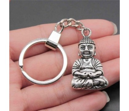 Porte-clés Bouddha argenté Porte-clés Bouddha argenté