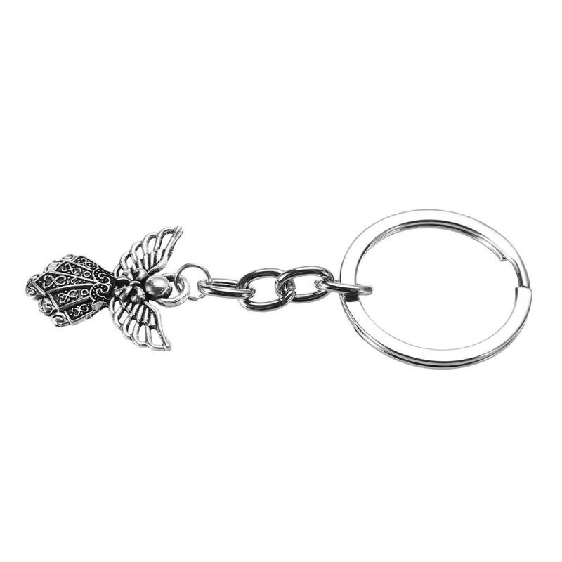 Porte-clés ange avec des ailes argenté Porte-clés ange avec des ailes argenté