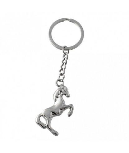Porte-clés cheval argenté