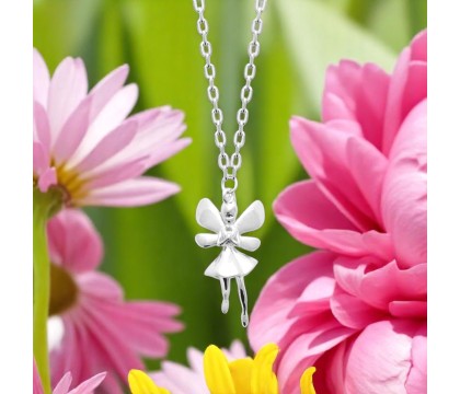 Collier fée Argent 925 Rhodié
